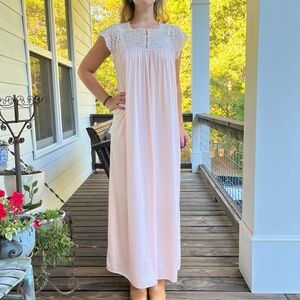 Vintage 70s Shadow Line Pink slip dress